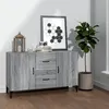 Image de Buffet sonoma gris 100x36x60 cm bois d ingénierie