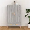 Image de Buffet Sonoma gris 70x31x115 cm Bois d ingénierie
