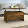 Image de Table basse Chêne fumé 80x55,5x41,5 cm Bois d ingénierie