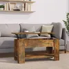 Image de Table basse Chêne fumé 101x49x52 cm Bois d ingénierie