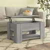Image de Table basse Sonoma gris 79x49x41 cm Bois d ingénierie