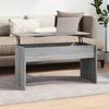 Image de vidaXL Table Basse Table d'Appoint Bout de Canapé Meuble de Salon Salle de Séjour Intérieur Sonoma Gris 102x50,5x52,5 cm Bois d'Ingénierie