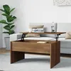Image de Table basse Chêne marron 80x50,5x41,5 cm Bois d ingénierie
