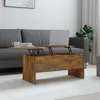 Image de Table basse Chêne fumé 102x50,5x46,5 cm Bois d ingénierie