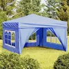 Image de vidaXL Tente de Réception Pliable avec Parois Belvédère de Camping Pavillon d'Extérieur Tonnelle de Jardin Chapiteau Patio 93521