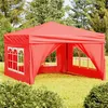 Image de vidaXL Tente de Réception Pliable avec Parois Belvédère de Camping Pavillon d'Extérieur Tonnelle de Jardin Chapiteau Patio 93527