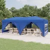 Image de vidaXL Partytent inklapbaar met zijwanden 3x6 m blauw93542