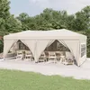 Image de vidaXL Tente de Réception Pliable avec Parois, Tonnelle de Camping, Belvédère de Pique-nique, Pavillon de Jardin Terrasse 93543