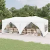 Image de vidaXL Partytent inklapbaar met zijwanden 3x6 m wit93545