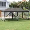 Image de Tente de réception pliable avec parois Anthracite 3x6 m