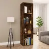 Image de vidaXL Bibliothèque/Meuble TV Chêne fumé 36x30x143cm Bois d'ingénierie815246