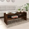 Image de Table basse Chêne fumé 100x40x40 cm Bois d ingénierie