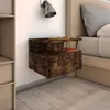 Image de Tables de chevet flottantes 2 pcs Chêne fumé Bois d'ingénierie