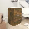 Image de Tables de chevet 2 pcs Chêne fumé 38x35x56 cm Bois d ingénierie