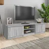 Image de Meuble TV Sonoma gris 140x40x35,5 cm Bois d ingénierie