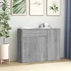 Image de Buffet Sonoma gris 88x30x70 cm Bois d ingénierie