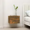 Image de vidaXL Table de chevet Chêne fumé 40x30x30 cm Bois d'ingénierie815411