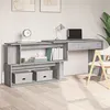 Image de vidaXL Bureau d'angle Sonoma gris 200x50x76 cm Bois d'ingénierie