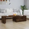Image de Table basse Chêne fumé 150x50x35 cm Bois d ingénierie