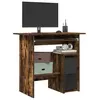 Image de vidaXL Bureau Chêne fumé 80x45x74 cm Bois d'ingénierie