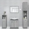 Image de vidaXL Armoire de bain Sonoma gris 30x30x183,5 cm Bois d'ingénierie815520