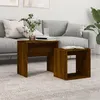 Image de vidaXL Tables basses gigognes 2 pcs chêne marron bois d'ingénierie815542