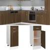 Image de vidaXL Onderkast met lade 30x46x81,5 cm bewerkt hout bruin eikenkleur815569