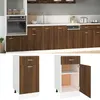 Image de vidaXL Onderkast met lade 40x46x81,5 cm bewerkt hout bruin eikenkleur815572
