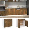Image de vidaXL Onderkast met lade Lyon 80x46x81,5cm bewerkt hout gerookt eiken815579