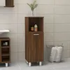 Image de Armoire de bain Chêne marron 30x30x95 cm Bois d ingénierie