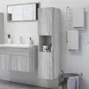 Image de Armoire de bain Sonoma gris 30x30x130 cm Bois d ingénierie