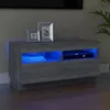 Image de Meuble TV avec lumières LED sonoma gris 80x35x40 cm