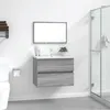 Image de Ensemble de meubles de salle de bain 2 pcs Sonoma gris