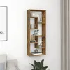 Image de vidaXL Wandschap 36x16x90 cm bewerkt hout gerookt eikenkleurig815846