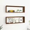 Image de vidaXL Wandschappen kubus 2 st 80x15x26,5 cm bewerkt hout bruineiken815921