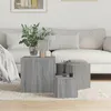 Image de vidaXL Bijzettafels 3 st bewerkt hout grijs sonoma eikenkleurig815988