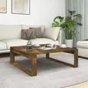Image de Table basse Chêne fumé 100x100x35 cm Bois d ingénierie