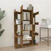 Image de Bibliothèque Chêne fumé 86x25,5x140 cm Bois d ingénierie