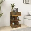 Image de vidaXL Tables de chevet 2 pcs chêne fumé 40x35x65 cm bois d’ingénierie816042