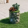Image de Poteau à gabion circulaire Acier galvanisé Ø50x50 cm