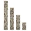 Image de vidaXL Gabion plantenbakken 4 st rond verhoogd à 30x50/100/150/200 cm152023