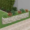 Image de vidaXL Gabion plantenbak verhoogd 330x50x50 cm gegalvaniseerd ijzer152027