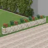 Image de vidaXL Lit Surélevé à Gabion Parterre de Fleurs Support de Plante Jardinière Pot de Fleurs Jardin Terrasse Extérieur Fer 152030
