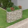 Image de vidaXL Lit Surélevé à Gabion Parterre de Fleurs Support de Plante Jardinière Pot de Fleurs Jardin Terrasse Extérieur Fer 152033