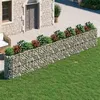 Image de vidaXL Lit Surélevé à Gabion Parterre de Fleurs Support de Plante Jardinière Pot de Fleurs Jardin Terrasse Extérieur Fer 152039