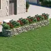 Image de Vidaxl Jardinière Surélevée Gabion en Fer Galvanisé 500X100X50 Cm