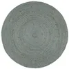 Image de vidaXL Vloerkleed handgemaakt rond 210 cm jute olijfgroen343600