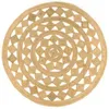 Image de vidaXL Vloerkleed handgemaakt 210 cm gevlochten jute343615
