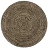 Image de vidaXL Vloerkleed handgemaakt 180 cm jute zwart en bruin343620