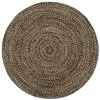 Image de Tapis fait à la main Jute Noir et marron 210 cm